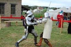 Duel with the sword during the tournament of the squires of Walraversijde