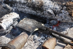 Cooking a baston in its mold