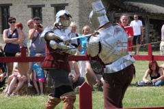 Duel à l'épée dans la lice